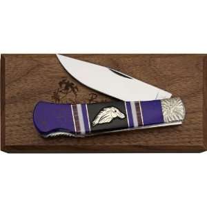   Knives 166 Custom Queen Lockback Knife with Purple Spiny Oyster
