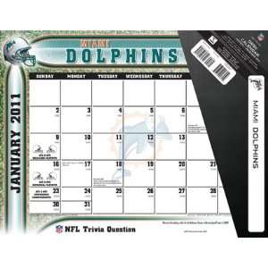  Turner Miami Dolphins 2011 22X17 Desk Calendar Sports 