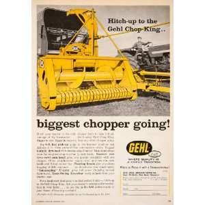 1966 Ad Gehl Brothers Manufacturing West Bend Wisconsin Farming Hay 