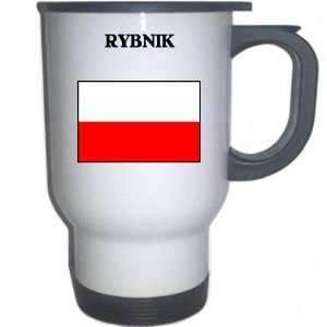Poland   RYBNIK White Stainless Steel Mug