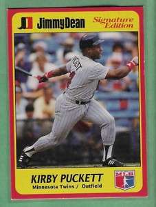 Kirby Puckett 1991 MSA Jimmy Dean Signature Ed. #11/25  