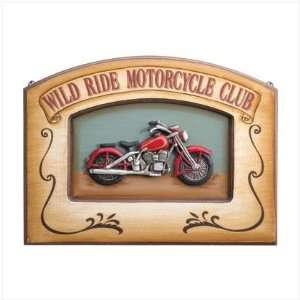  wild Ride Motorcycle Club Plaque: Sports & Outdoors