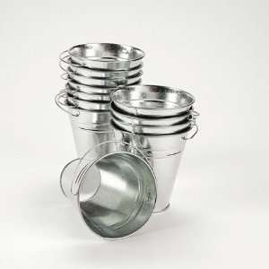Large Galvanized Buckets 12 Count Grocery & Gourmet Food