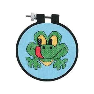  Friendly Frog Stamped Cross Stitch Kit: Office Products