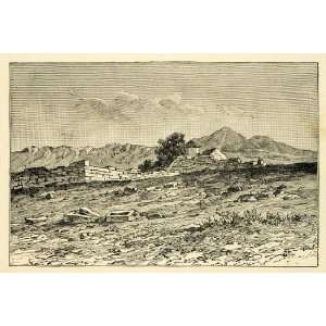   Temple Ruins Archaeology Saronic   Original Engraving