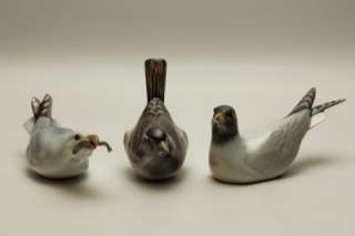 Small Early Bing & Grondahl Porcelain Bird & Seagull Figurines Hand 