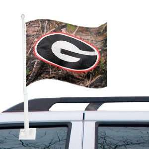  NCAA Georgia Bulldogs Camo Car Flag