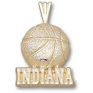  Indiana University Indiana Basketball Pendant (Gold 