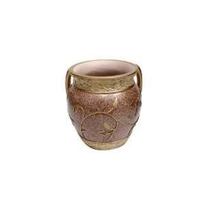  Red Polyresin Washing Cup with Oil Flask Design and Gold 