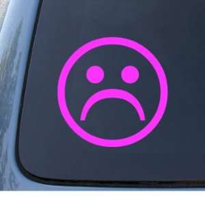FROWN   Unhappy Face   Car, Truck, Notebook, Vinyl Decal Sticker #1015 