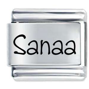  Name Sanaa Italian Charms Bracelet Link Pugster Jewelry
