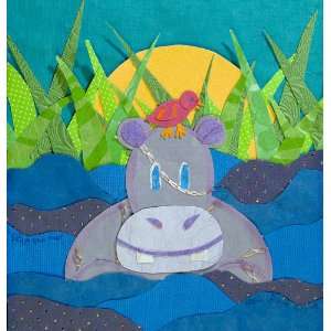  Hippo Plus One Collage Canvas Art