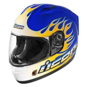  Icon Alliance SSR Helmet   Igniter, Blue Sports 