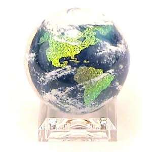  Geoffrey Beetem Signed Glass Marbles Earth 2