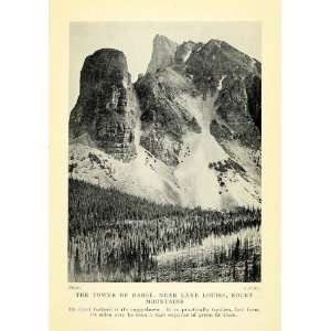   Banff National Park Alberta   Original Halftone Print