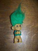 RUSS 3 troll doll St. Patricks Day clover green GUC collectable 