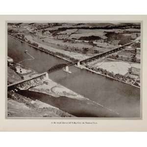  1926 Alfred H. Smith Memorial Bridge Hudson River Print 