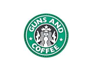 3D Rubber Guns and Coffee Guns & Coffee Morale Patch