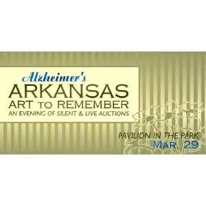  3x6 Vinyl Banner   Alzheimers Arkansas Art to Remember 