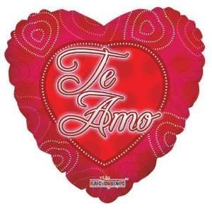  Spanish Balloons   18 Dotted Hearts Te Amo Toys & Games
