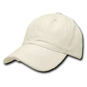  DECKY Cream Vintage Fitted Polo Caps Baseball Cap (X Large 