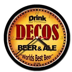  DECOS beer ale cerveza wall clock: Everything Else