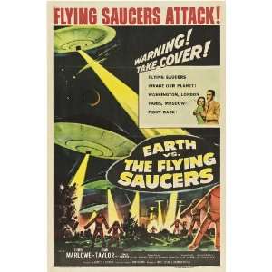 Earth vs. the Flying Saucers (1956) 27 x 40 Movie Poster Style B 