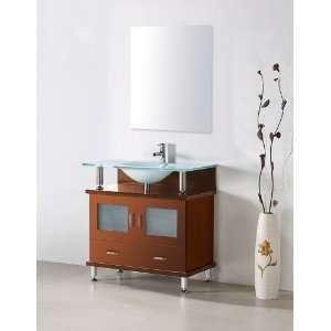  Anne Modern Wood Bathroom Vanity (Maple): Home & Kitchen