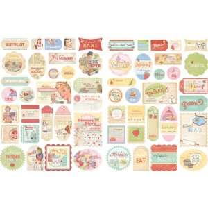 Melissa Frances   Kitschy Kitchen Collection   Cardstock Stickers 