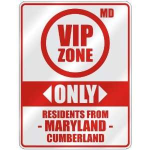   ZONE  ONLY RESIDENTS FROM CUMBERLAND  PARKING SIGN USA CITY MARYLAND