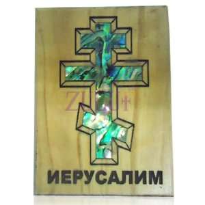  Mother Of Pearl Magnet Russian Cross 