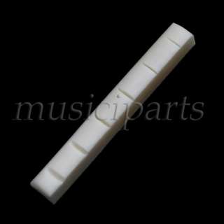 2pc Acoustic SLOTTED Guitar real Bone nut for guitar high quality 