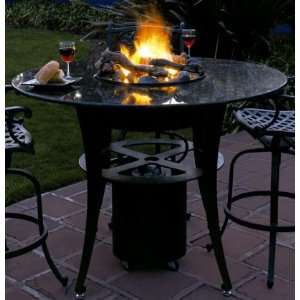  OCTT 54G CP 40 Inch Bar Height Fire Pit Table Set with 