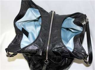   Madison Embellished Leather Op Art Maggie Hobo Purse Bag 16504 NWT