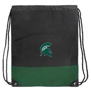  Michigan State University Drawstring Bag Backpack Green 