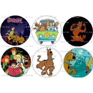   Set of 6 SCOOBY DOO Pinback Buttons 1.25 Pins Dog TV: Everything Else