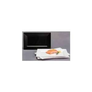   White Plastic Rectangle Plate   EMI RP11 WH: Home & Kitchen