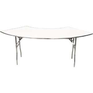  Standard Series Crescent Banquet Table with Mayfoam Top 