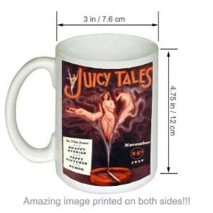  Bayard De Meil Juicy Tales Vintage Pinup Girl COFFEE MUG 