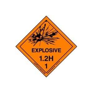  Explosive 1.2 H Label, Vinyl, Roll of 500