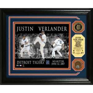 Detroit Tigers JUSTIN VERLANDER Dominance Authentic Infield Dirt GOLD 