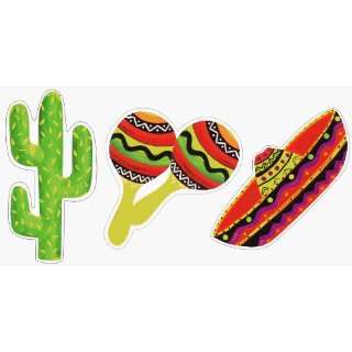  Fiesta Stripes Cutout Assortment Fiesta Icons (12pks Case 