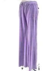 Juicy Couture Antique Boutique Purple Velour Snap pocket Pants