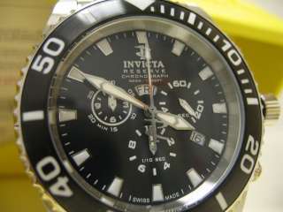 Invicta 1020 Mens Reserve Swiss Made Chrono Watch $1200 NIB Authorized 