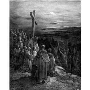  Window Cling Gustave Dore Crusades The True Cross