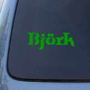  BJORK   Vinyl Car Decal Sticker #1784  Vinyl Color Green 