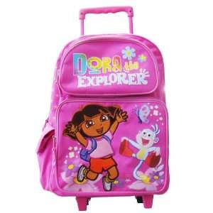  Dora and Boots 16 Large Rolling Backpack Toys & Games