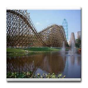  Roller Coaster Nature Tile Coaster by  Kitchen 