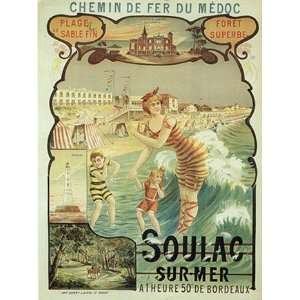  Soulac Sur Mer   Poster by Eugene Boudin (28x40)