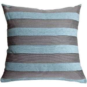  Pillow Decor   Brackendale Stripes Sea Blue Decorative 